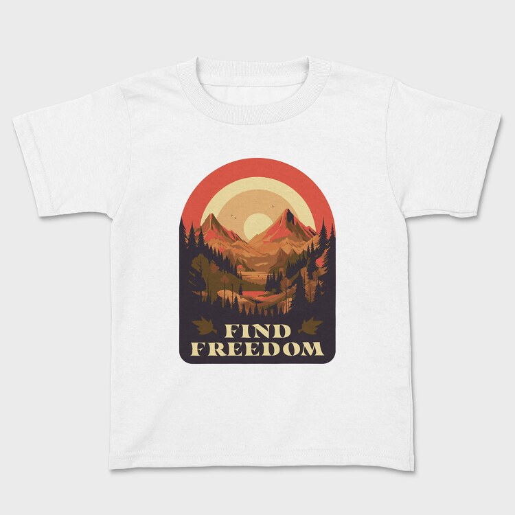 Tricou Copii, Mountain Sun Find Freedom