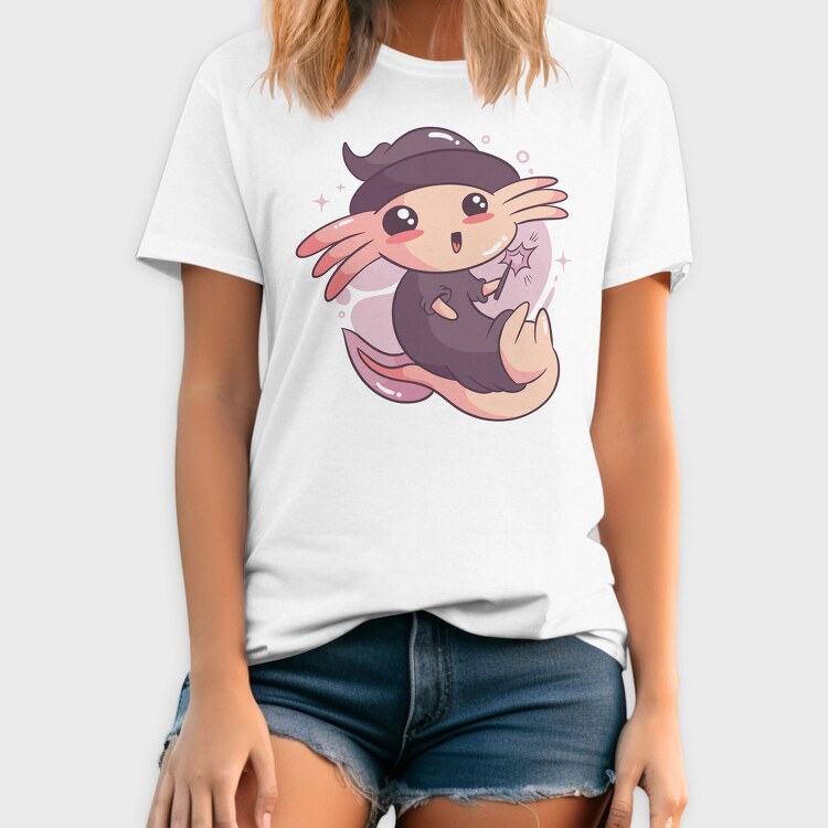 Cute Halloween Axolotl, Tricou Barbati (Unisex)
