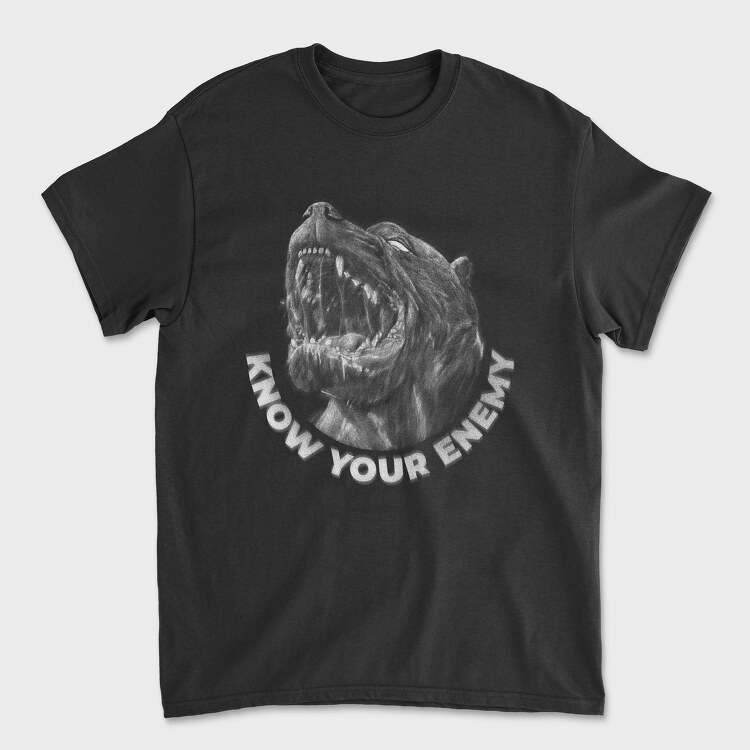 Tricou Barbati (Unisex), Pitbull Know Your Enemy