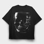Glass Skull Realistic Creepy, Tricou Oversize Barbati (Unisex)