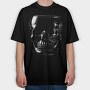 Glass Skull Realistic Creepy, Tricou Oversize Barbati (Unisex)