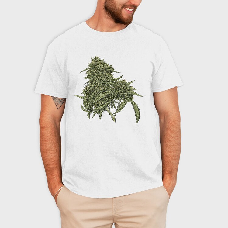 Cannabis Pud Plant Weed, Tricou Barbati (Unisex)
