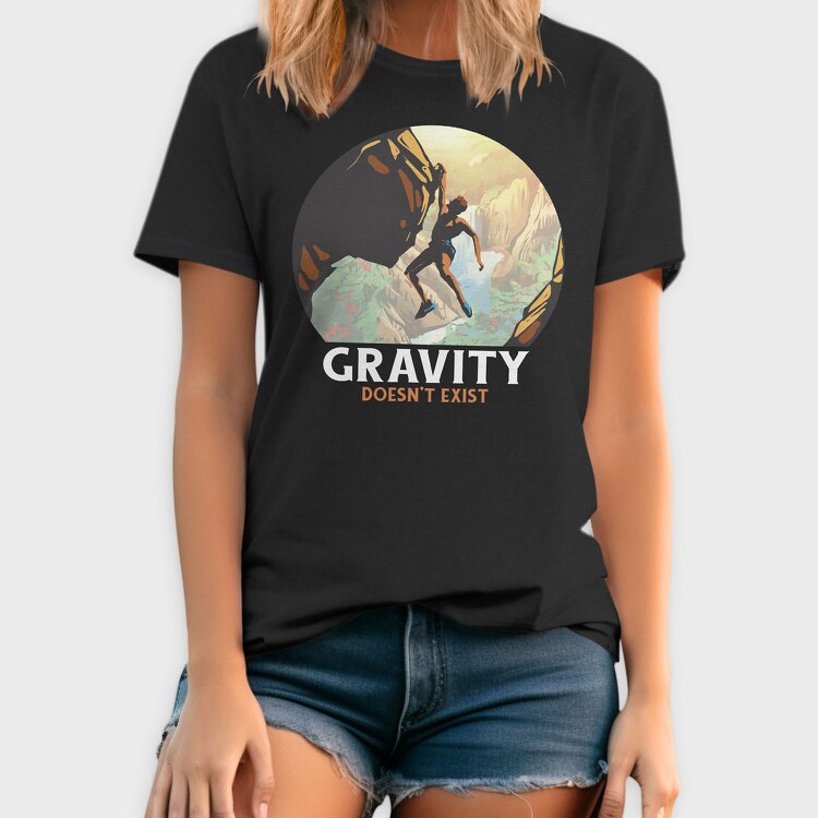 Rock Climbing Gravity, Tricou Barbati (Unisex)