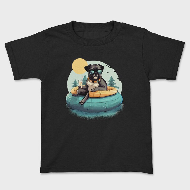 Tricou Copii, Pool Dog Summer