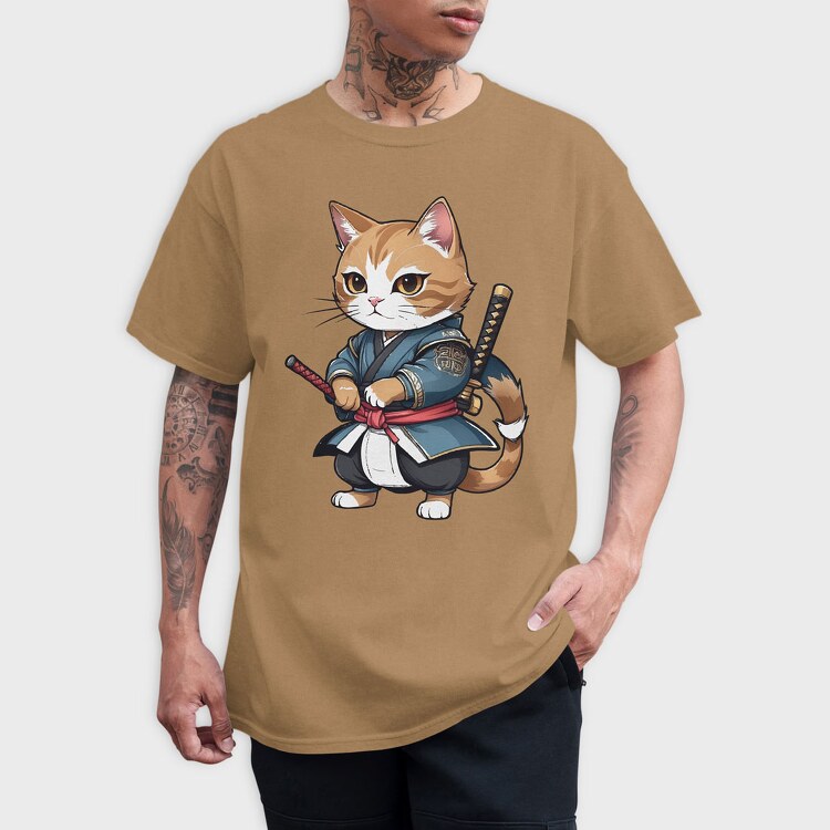 Ninja Cat, Tricou Barbati (Unisex)