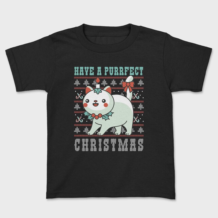 Tricou Copii, Purrfect Christmas Ugly Sweater