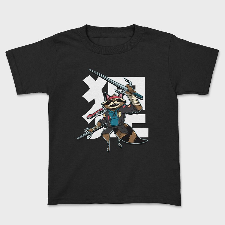 Tricou Copii, Racoon Sword