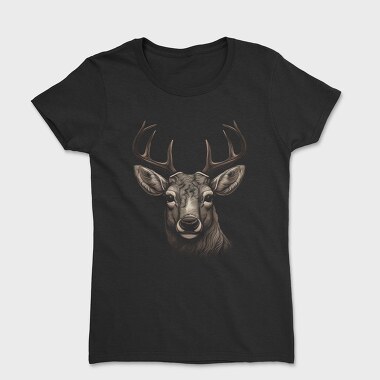 Tricou Femei, Realistic Deer