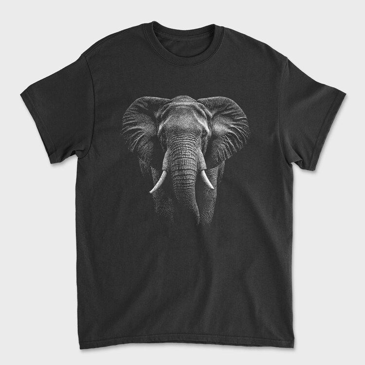 Tricou Barbati (Unisex), Realistic Elephant