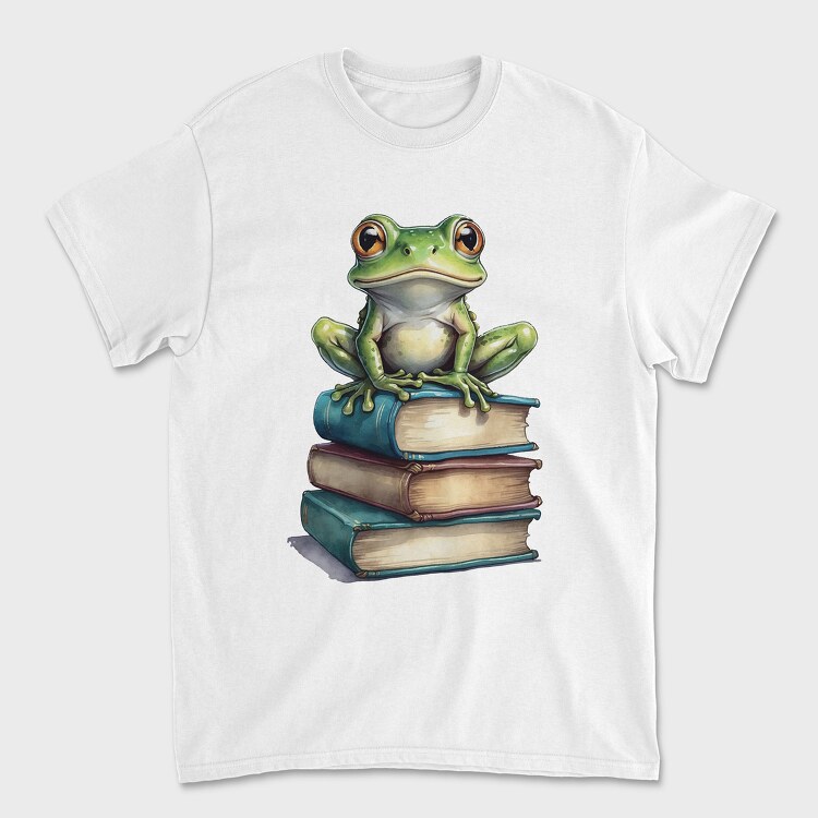 Tricou Barbati (Unisex), Realistic Frog Books