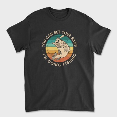 Tricou Barbati (Unisex), Retro Bass Fishing Quote