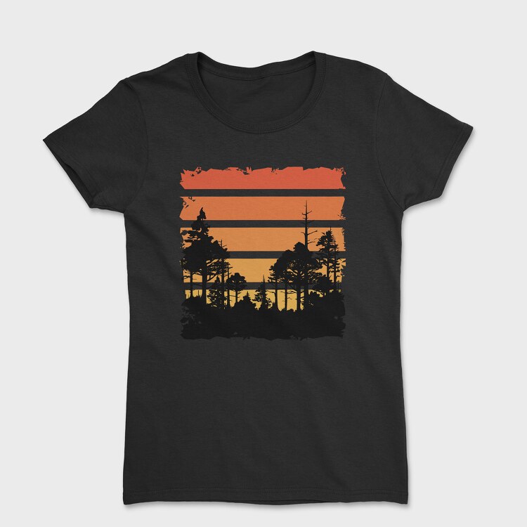 Tricou Femei, Retrosunset Woods