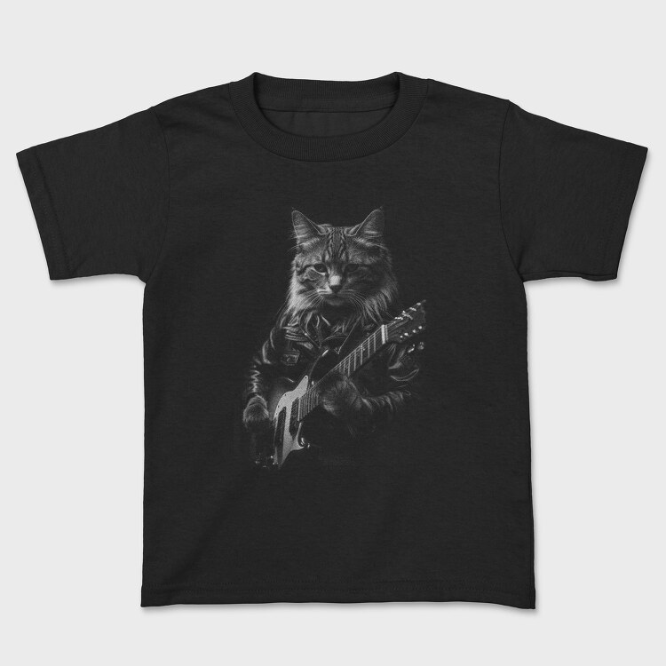 Tricou Copii, Rocker Cat