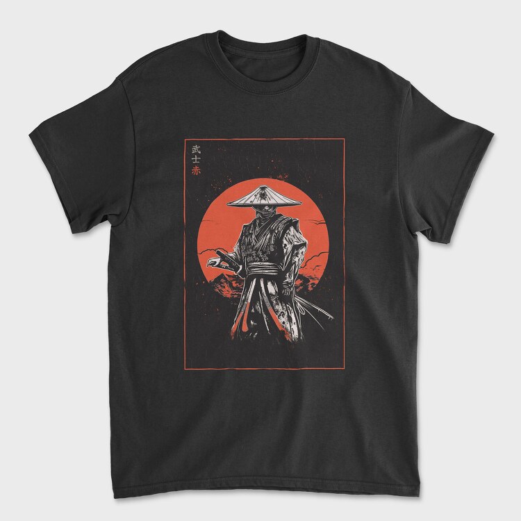 Tricou Barbati (Unisex), Samurai Red Sun