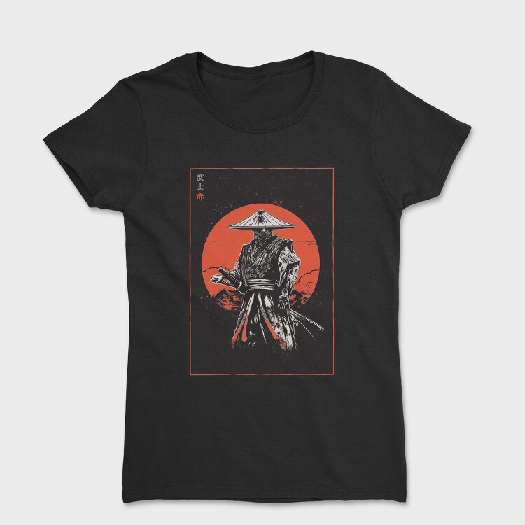 Tricou Femei, Samurai Red Sun