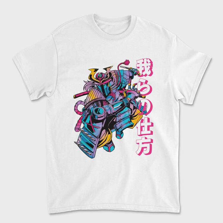 Tricou Barbati (Unisex), Samurai Sci Fi Warrior