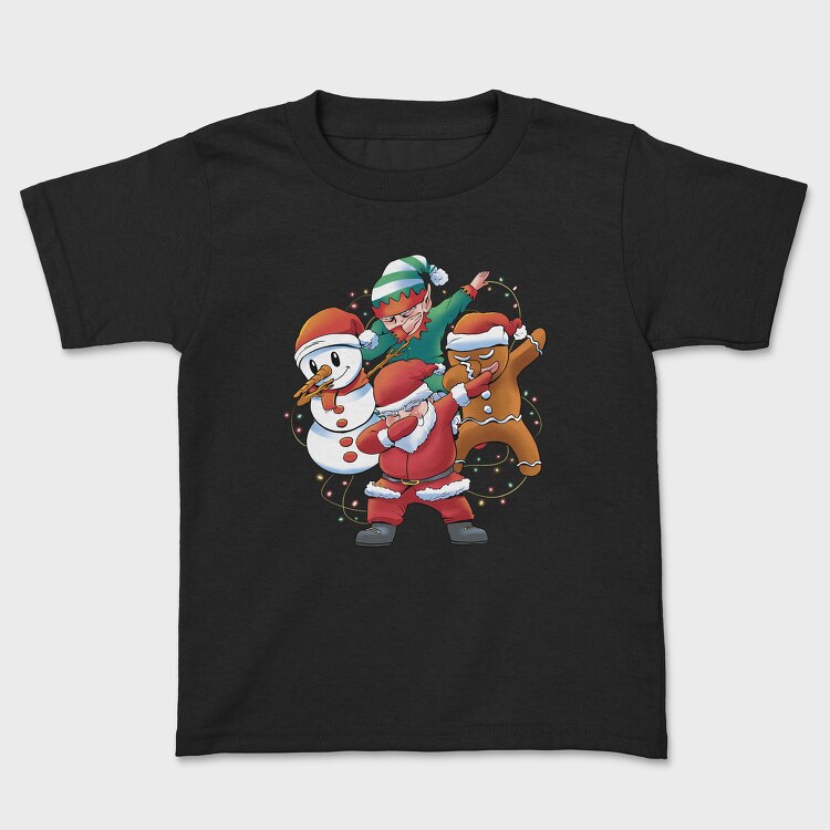 Tricou Copii, Santa Friends Dabbing