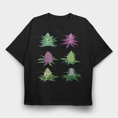Cannabis Strain, Tricou Oversize Barbati (Unisex)