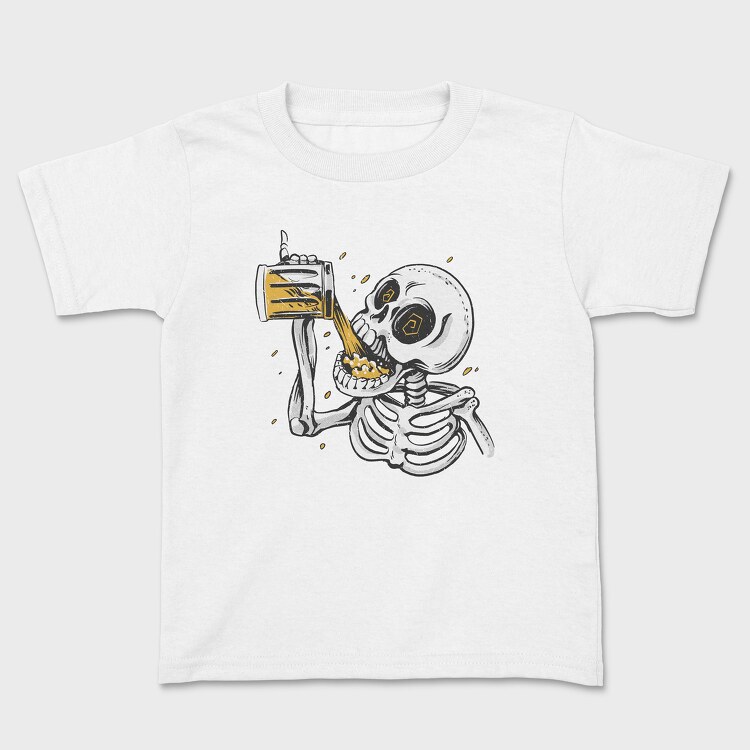 Skull Drinking Beer, Tricou Copii