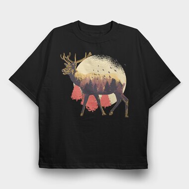 Moose, Tricou Oversize Barbati (Unisex)