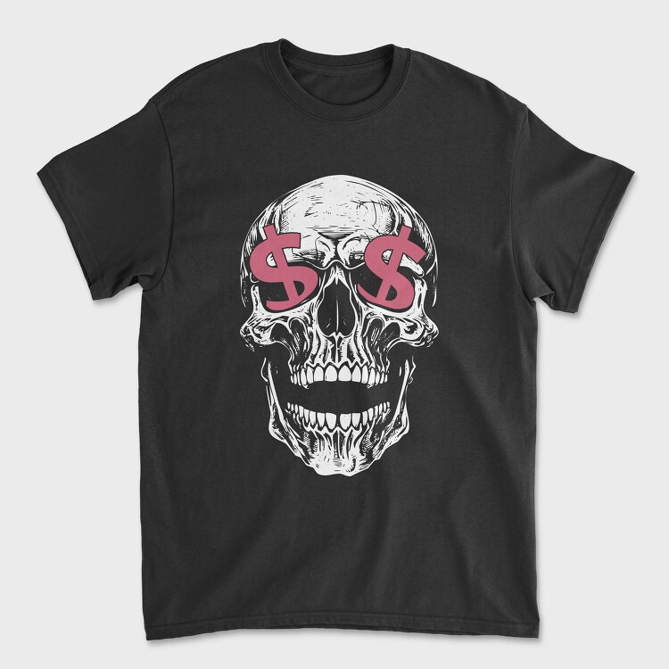 Skull Money, Tricou Barbati (Unisex)