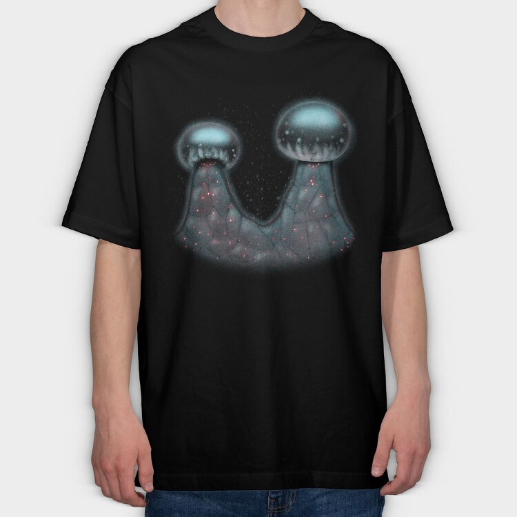 Cannabis Trichome Closeup Magic, Tricou Oversize Barbati (Unisex)