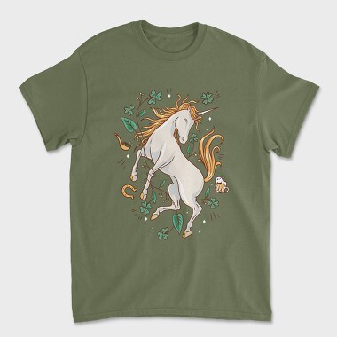 St Patricks Unicorn, Tricou Barbati (Unisex)