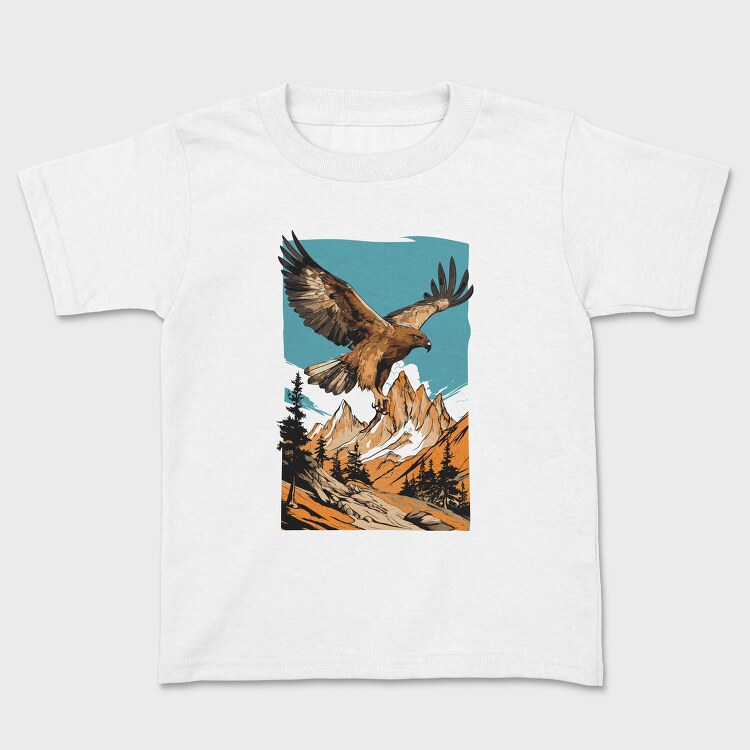 Steppe Eagle Flying, Tricou Copii