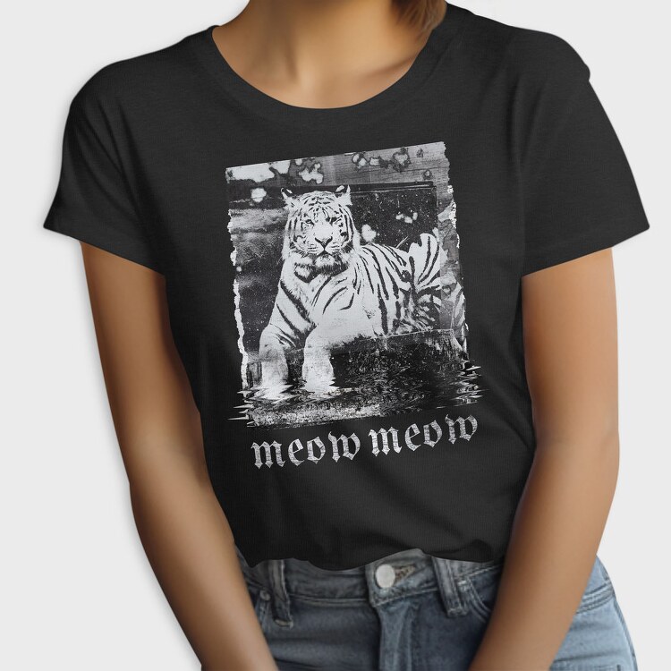 Glitch Tiger Photocopy, Tricou Femei