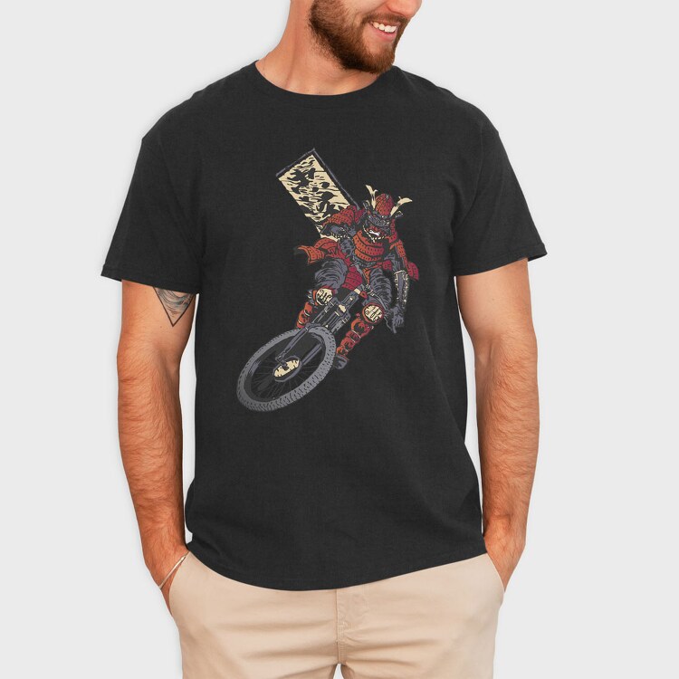 Samurai Biker, Tricou Barbati (Unisex)