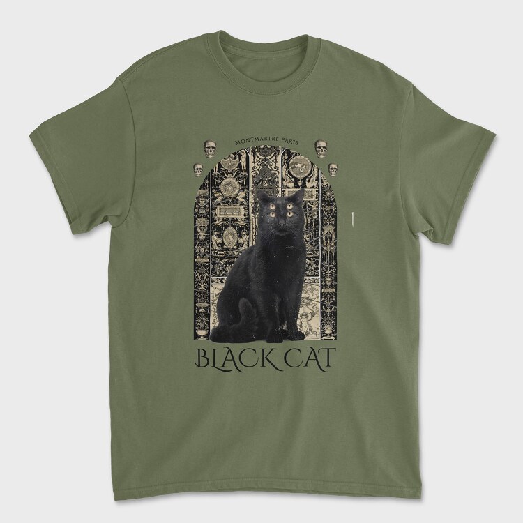 The Black Cat, Tricou Barbati (Unisex)