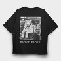Glitch Tiger Photocopy, Tricou Oversize Barbati (Unisex)