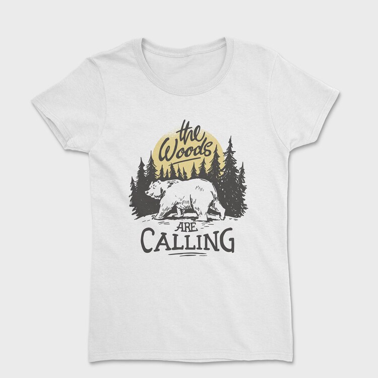 The Woods Are Calling Bear Sun, Tricou Femei