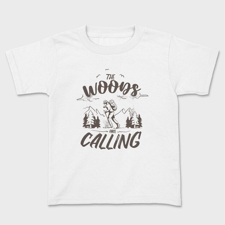 The Woods Are Calling Monochrome, Tricou Copii