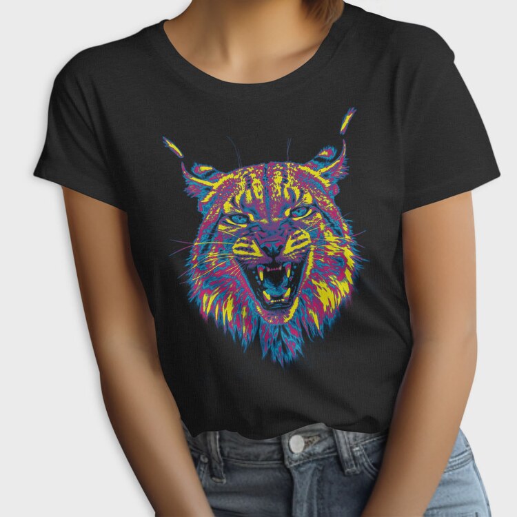Psychedelic Lynx Angry, Tricou Femei