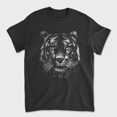 Tiger Monochrome, Tricou Barbati (Unisex)