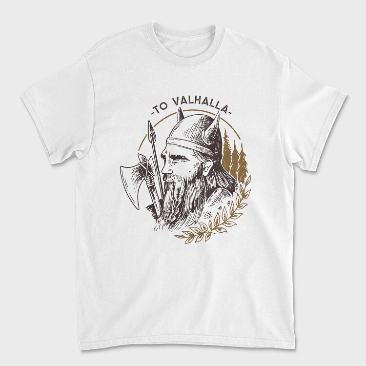 To Valhalla Viking, Tricou Barbati (Unisex)