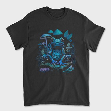 Trippy Frog Mushroom, Tricou Barbati (Unisex)