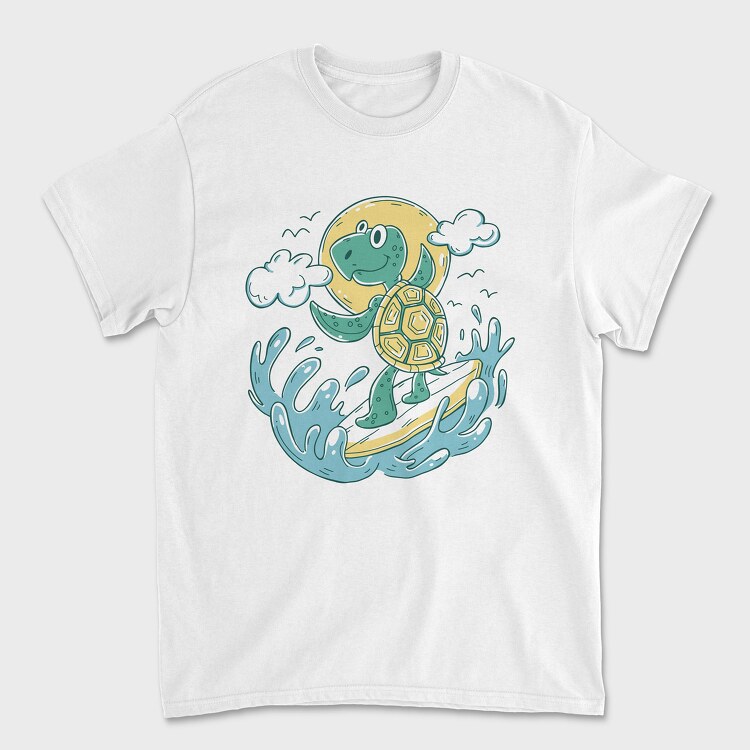 Turtle Surfing, Tricou Barbati (Unisex)