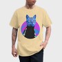 Psychedelic Trippy Cat Kitty, Tricou Barbati (Unisex)