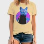 Psychedelic Trippy Cat Kitty, Tricou Barbati (Unisex)