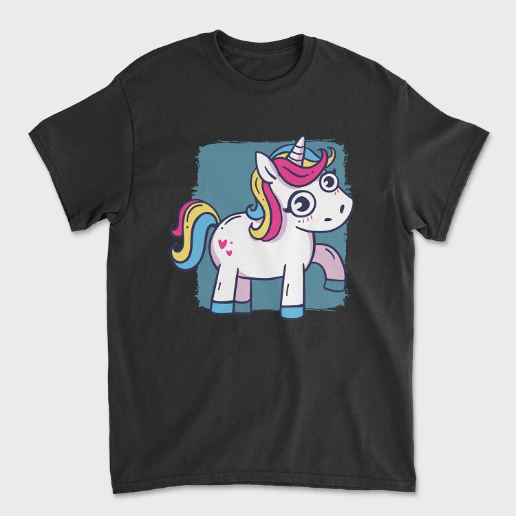 Unicorn Cute Animation, Tricou Barbati (Unisex)