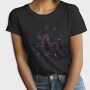 Capricorn Floral Zodiac Sign, Tricou Femei