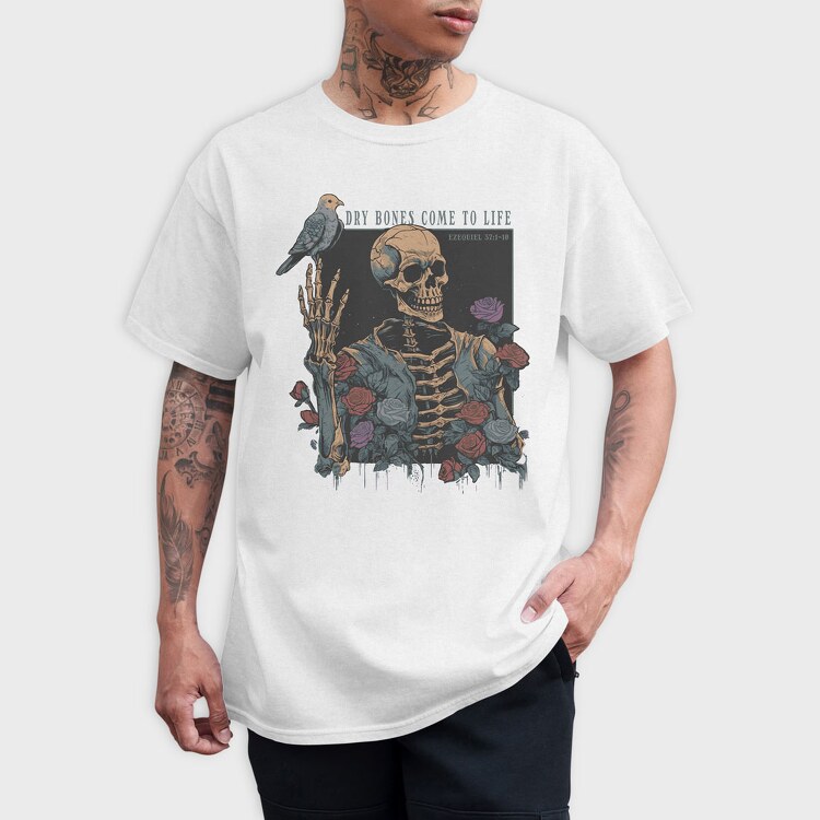 Skeleton Dove Life, Tricou Barbati (Unisex)