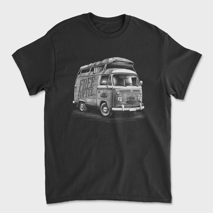 Van Free Coffee, Tricou Barbati (Unisex)