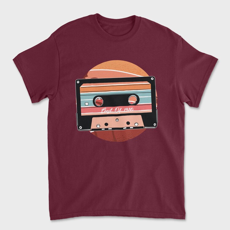 Vintage Cassette Design, Tricou Barbati (Unisex)