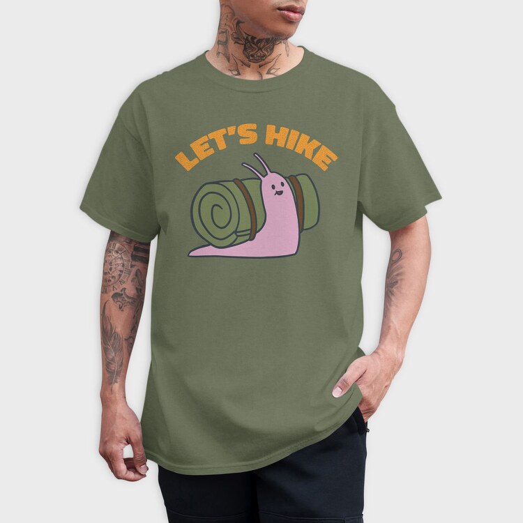 Let'S Hike Snail, Tricou Barbati (Unisex)