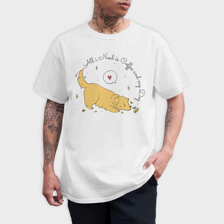 Cute Labrador Dog All I Need, Tricou Barbati (Unisex)