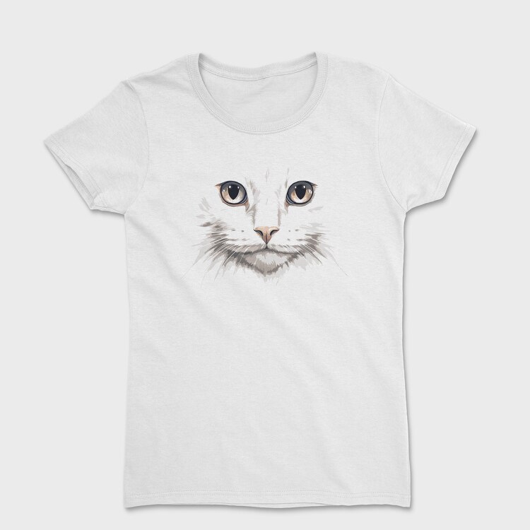 White Cat Portrait, Tricou Femei