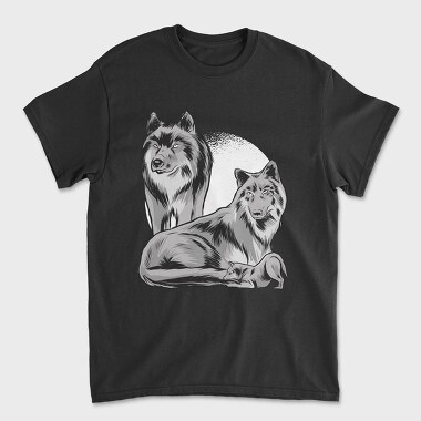 Wolf Family, Tricou Barbati (Unisex)